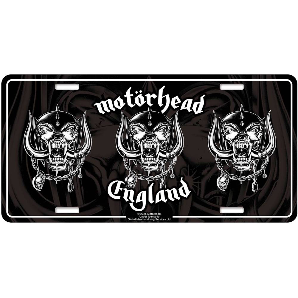 Motorhead - England Metal Wall Sign - Black